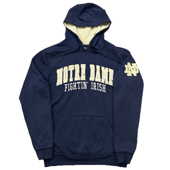 Colosseum Other - Notre Dame Fighting Irish Colosseum Hoodie Mens Small Navy Blue Pullover NCAA